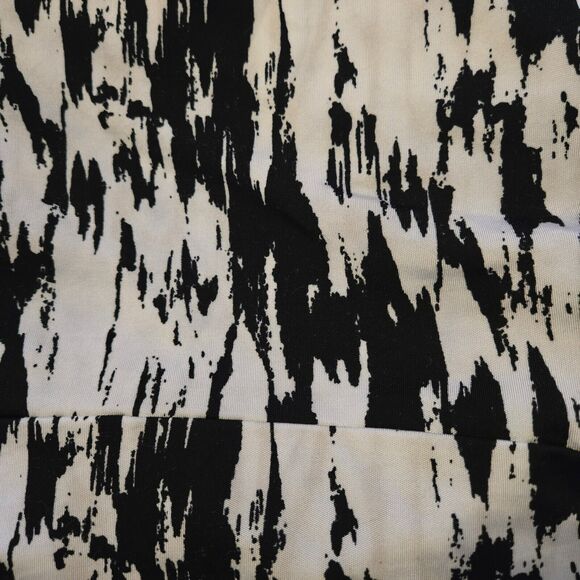 Ann Taylor Size 0X VTG Dress Halter Neckline Lined Black and White Midi - Picture 4 of 5